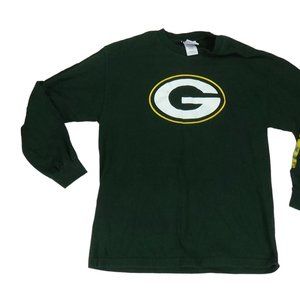 NFL Team Apparel Green Bay Packers T-Shirt Men's Size Large Long Sleeve Top